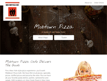 Tablet Screenshot of mobtownpizza.com